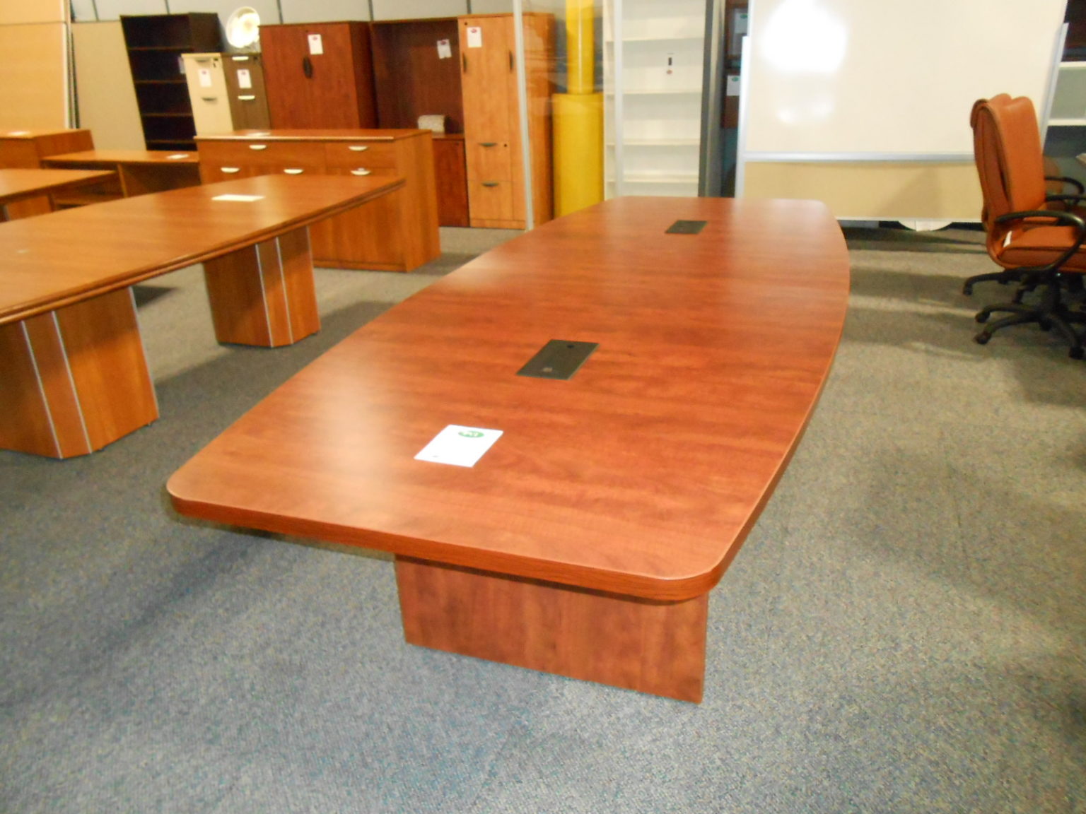  8085 NEW OFFICESOURCE 120 CHERRY LAMINATE CONFERENCE ROOM TABLE For 