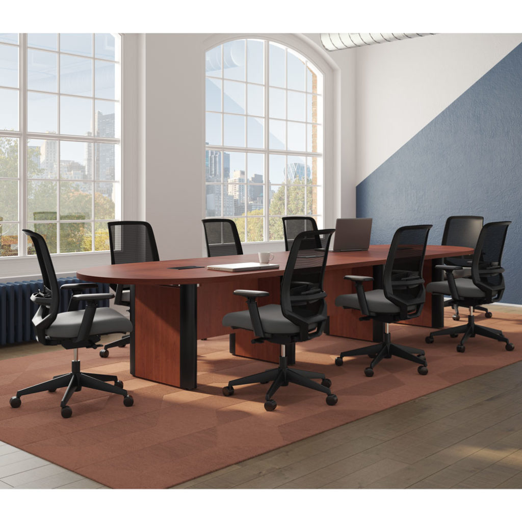 01SP2QHM OfficeSource Spartan Collection Mesh Mid Back Task Chair with ...