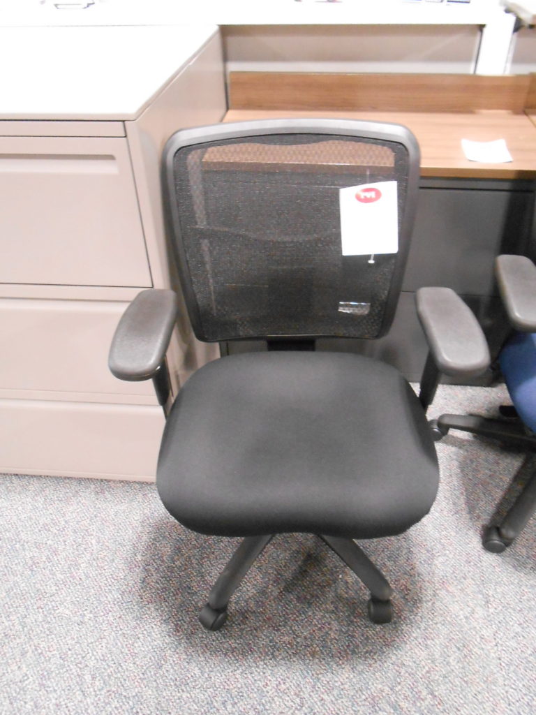 8800 Office Star Swivel Tilter Mesh Back Chair, Black Fabric for Sale