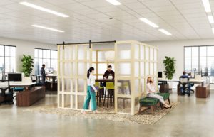 Indiana furniture Square one Barndoor hybrid office spaces