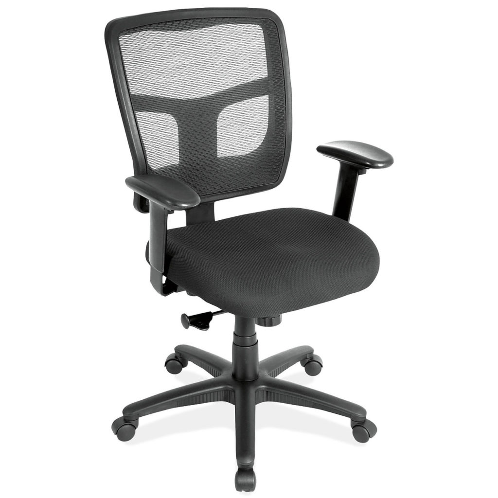 7621AAFBK OfficeSource Crusader Collection Task Chair with Arms and