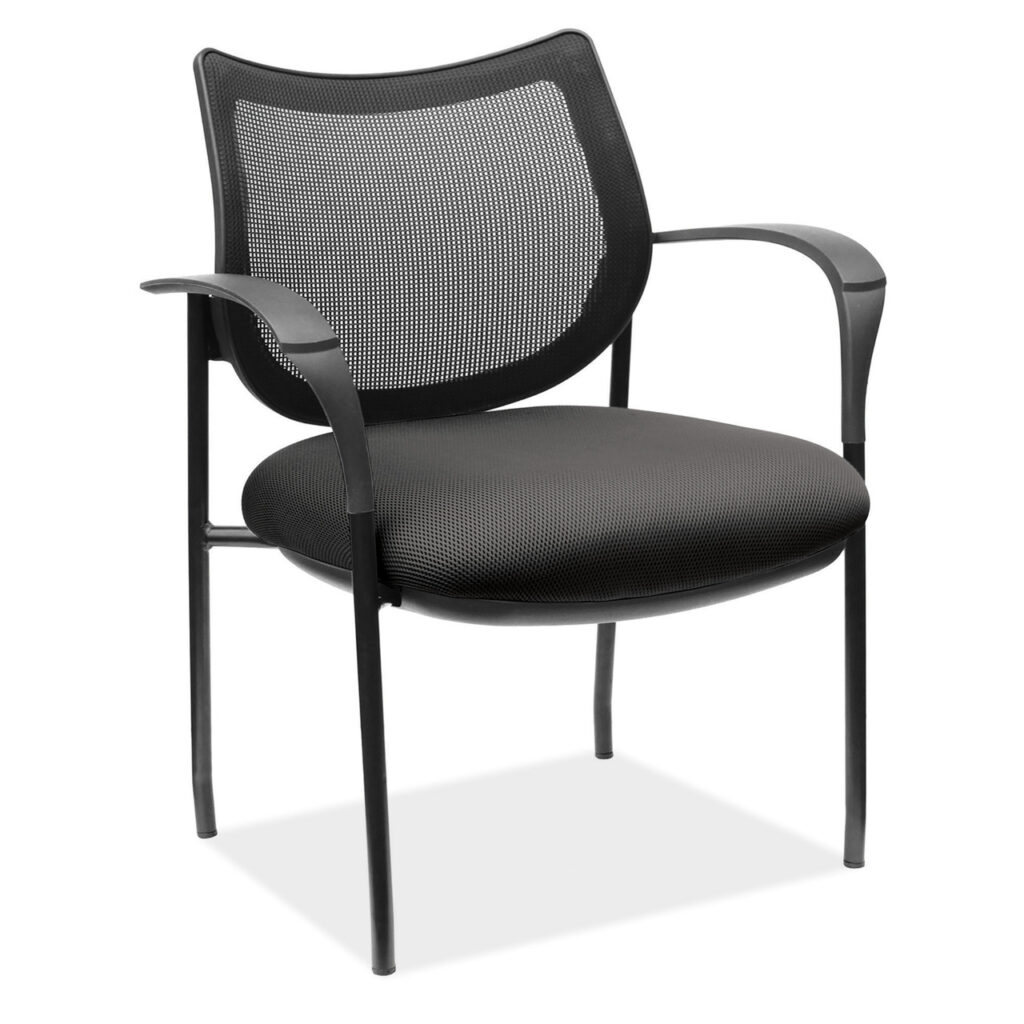 18929F OfficeSource Carson Collection Guest Arm Chair with Black Frame ...