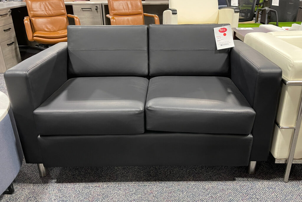 PAC52 Office Star Products Pacific Loveseat w/Chome Finish Legs