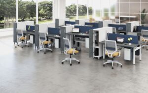 uncluttered line desks