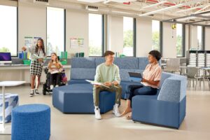 study and collaboration spaces in the school