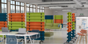 Blog Header 202507 Blog standing noise reducing space dividers on wheels